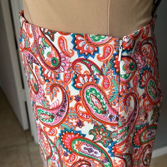 Talbots Multicolor Paisley Pattern skirt - Picture 6 of 6